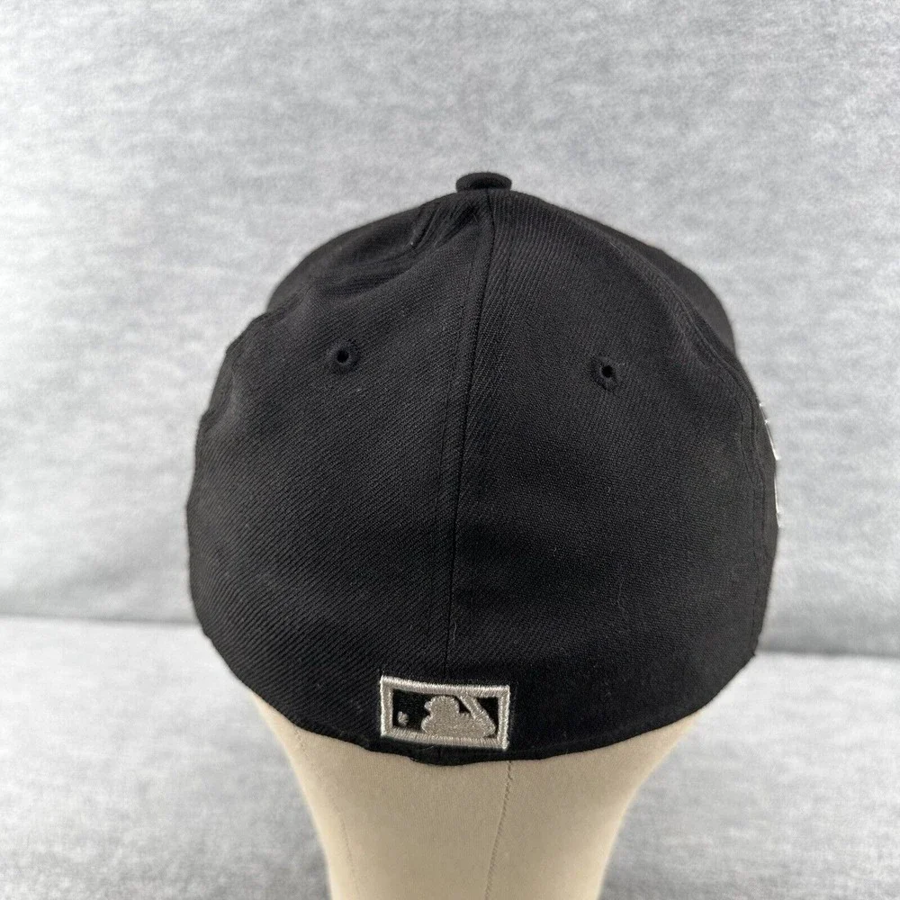 New Era California Angels Cooperstown Collection 59FIFTY Black Fitted Hat 7 (Q1)